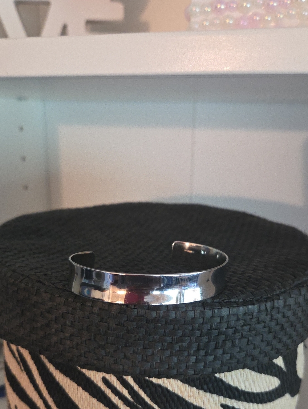 Classic Silver Women's Cuff Bracelet - Sleek Minimalist Design
